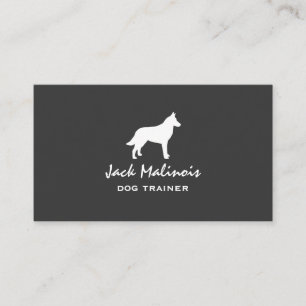 Belgischer Malinois-Silhouette Visitenkarte