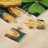 Belgischer Malinois St. Patrick’s Day Glückshund Puzzle (Seite)