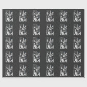 Belgischer Malinois Thin Blue Line Polizeihund Geschenkpapier (Flach)