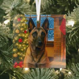 Belgischer Malinois Urlaub Ornament Aus Glas