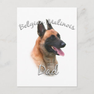 Belgischer Malinois-Vater 2 Postkarte