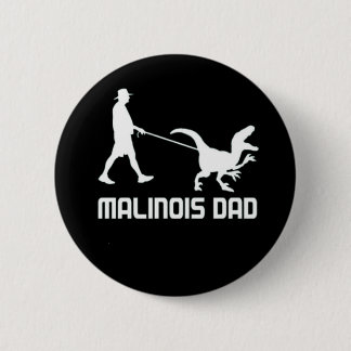 Belgischer Malinois-Vater Dinosaur Funny-Geschenk Button