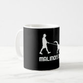Belgischer Malinois-Vater Dinosaur Funny-Geschenk Kaffeetasse (Vorderseite Links)