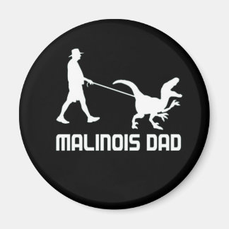 Belgischer Malinois-Vater Dinosaur Funny-Geschenk Magnet