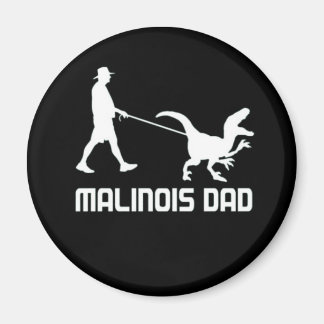 Belgischer Malinois-Vater Dinosaur Funny-Geschenk Magnet