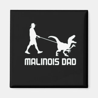 Belgischer Malinois-Vater Dinosaur Funny-Geschenk Magnet