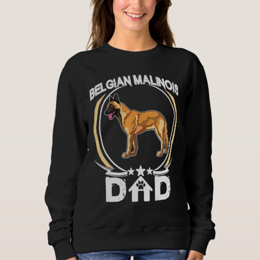 Belgischer Malinois-Vater für Hundebesitzer Vatert Sweatshirt (Vorderseite)