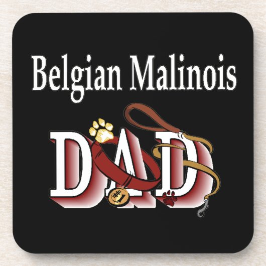 Belgischer Malinois-Vater Getränkeuntersetzer (Vorderseite)