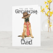 Belgischer Malinois-Vater Karte (Gelbe Blume)