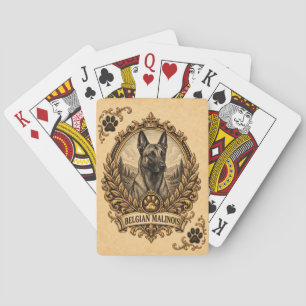 Belgischer Malinois, Vintage Heritage Hund Spielkarten