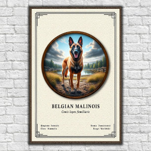 Belgischer Malinois Zoologie-Reihe Poster