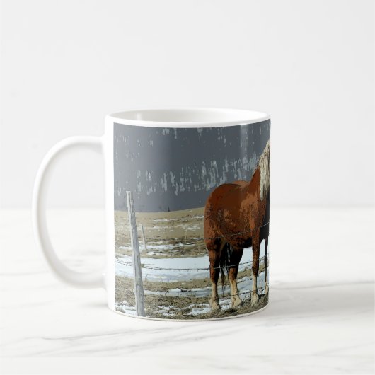 Belgischer Pferdewechsel in der Paddock-Tasse Kaffeetasse (Links)