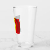 Belgischer Pride Glass Tumbler - Kühne nationale F (Links)