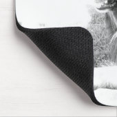 Belgischer Schäfer-Hund Schwarzweiss-Mousepad Mousepad (Ecke)