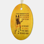 Belgischer Schäfer - Malinois - wahrer Krieger Keramik Ornament (Links)
