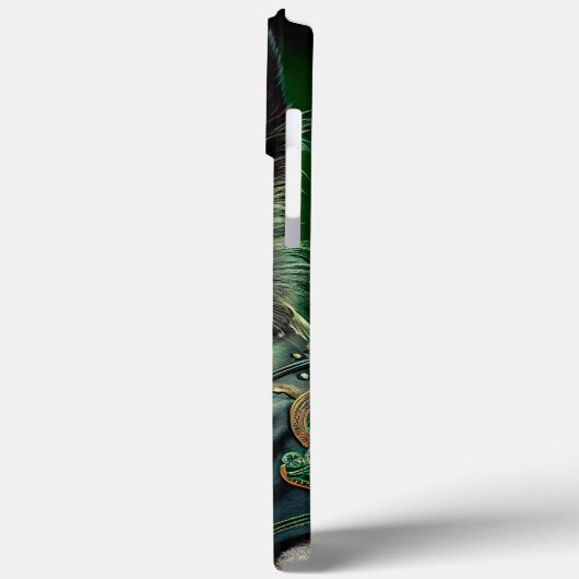 Belgischer Schäferfahrrad St. Patrick's Day Case-Mate iPhone Hülle (Rückseite / Links)