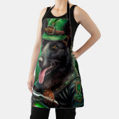 Belgischer Schäferfahrrad St. Patrick's Day Schürze (InSitu)
