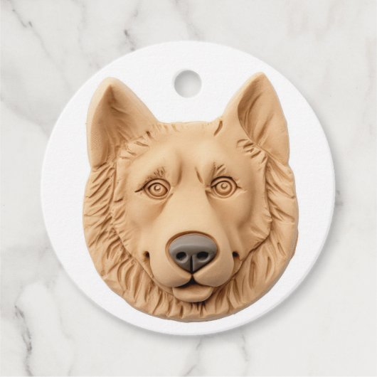Belgischer Schäferhund 3D Inspiriert Geschenkanhänger (Vorderseite)