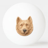 Belgischer Schäferhund 3D Inspiriert Tischtennisball (Rückseite)