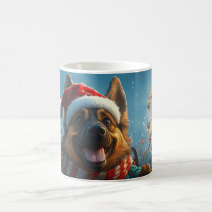 Belgischer Schäferhund Achterbahn Weihnachten Kaffeetasse