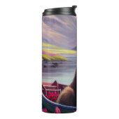 Belgischer Schäferhund auf einem Paddel: Ein Lands Thermosbecher (Nach links gedreht)