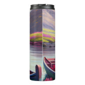 Belgischer Schäferhund auf einem Paddel: Ein Lands Thermosbecher (Rückseite)