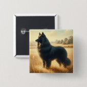 Belgischer Schäferhund Button (Vorne & Hinten)