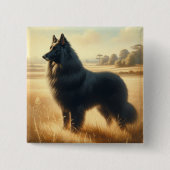 Belgischer Schäferhund Button (Vorderseite)
