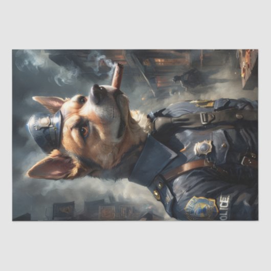 Belgischer Schäferhund - Decoupage - Seidenpapier (Vorderseite)