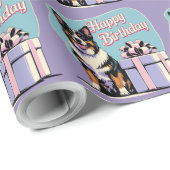 Belgischer Schäferhund Dog Colorful Geschenkpapier (Rolleneckpunkt)