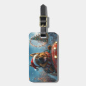 Belgischer Schäferhund Dog Roller Untersetzer Weih Gepäckanhänger (Vorderseite vertikal)