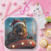 Belgischer Schäferhund Dog Roller Untersetzer Weih Pappteller (Party)