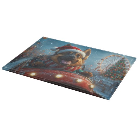 Belgischer Schäferhund Dog Roller Untersetzer Weih Schneidebrett (Ecke)