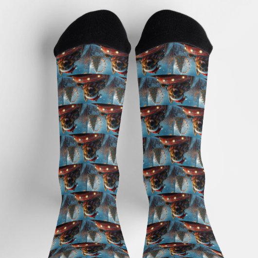 Belgischer Schäferhund Dog Roller Untersetzer Weih Socken (Oben)