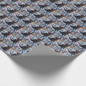 Belgischer Schäferhund Dog Winter Wonderland Weihn Geschenkpapier (Ecke)