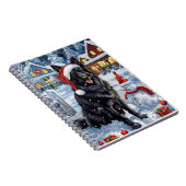 Belgischer Schäferhund Dog Winter Wonderland Weihn Notizblock (Rechte Seite)