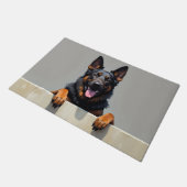 Belgischer Schäferhund-Fußmatten-Kunst Fußmatte (Schrägansicht)