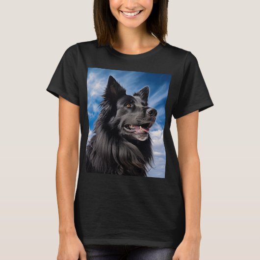 Belgischer Schäferhund Groenendael T-Shirt (Vorderseite)