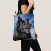 Belgischer Schäferhund Groenendael Tasche (Von Nahem)