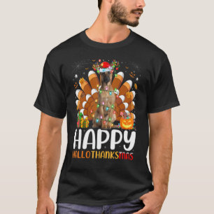 Belgischer Schäferhund Halloween Weihnachtskalende T-Shirt