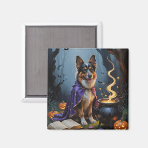 Belgischer Schäferhund Hund Kalkmalerei Magnet