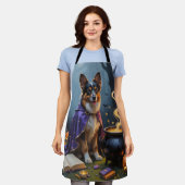 Belgischer Schäferhund Hund Kalkmalerei Schürze (Getragen)