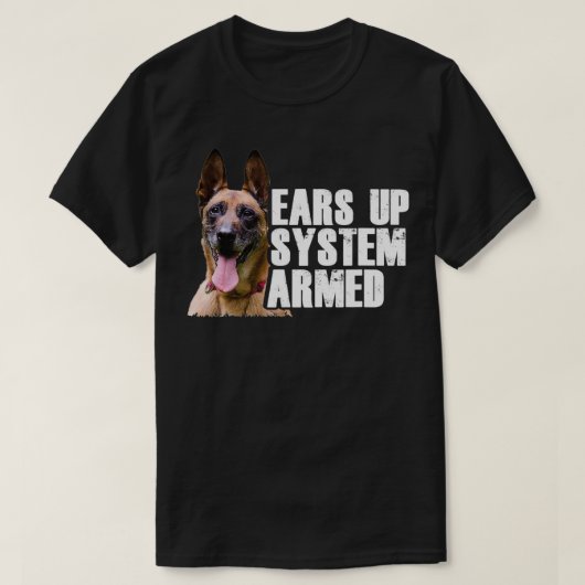 Belgischer Schäferhund I Ohrfeige T-Shirt (Design vorne)