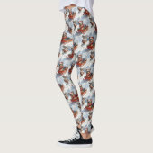 Belgischer Schäferhund in Sledge Let it Schnee Wei Leggings (Links)