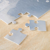 Belgischer Schäferhund in Sledge Let it Schnee Wei Puzzle (Seite)