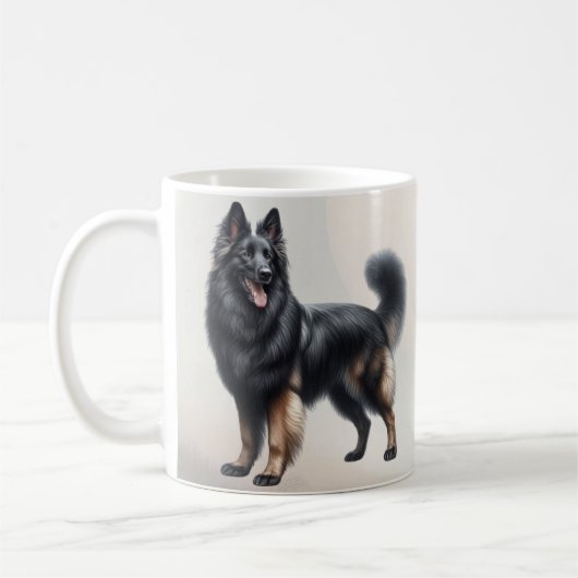 Belgischer Schäferhund Kaffeetasse (Links)