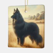 Belgischer Schäferhund Keramikornament (Links)