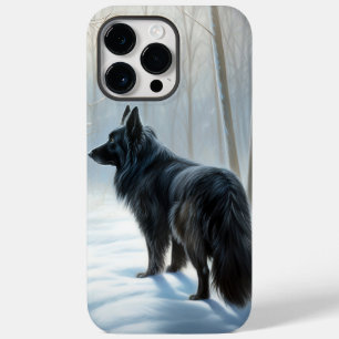 Belgischer Schäferhund Lass es schneien Weihnachte Case-Mate iPhone 14 Pro Max Hülle