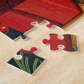 Belgischer Schäferhund mit Weihnachtsgeschenk Kami Puzzle (Seite)