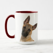 Belgischer Schäferhund personalisierte Mug Tasse (Links)